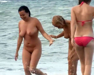 Naked beach gigantic boobies